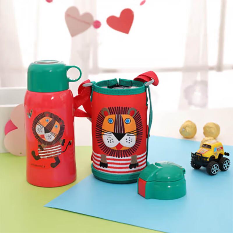 Двухцелевая термобутылка с трубочкой Tiger Kids