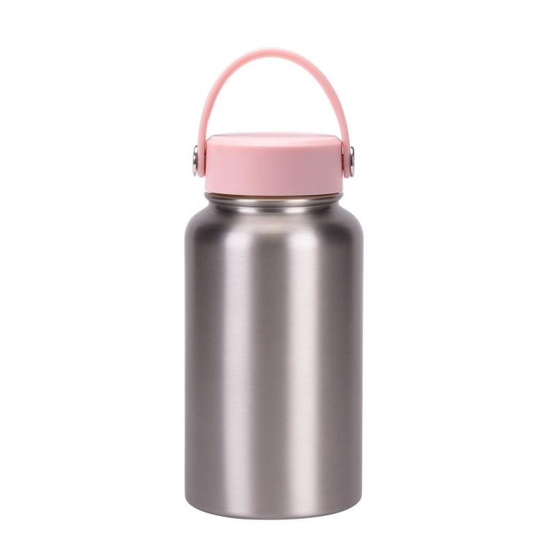 650ml Vacuum Insulated Stainless Steel Travel Water Bottle Outdoor Sports Office Daily Use Leakproof Portable 12H