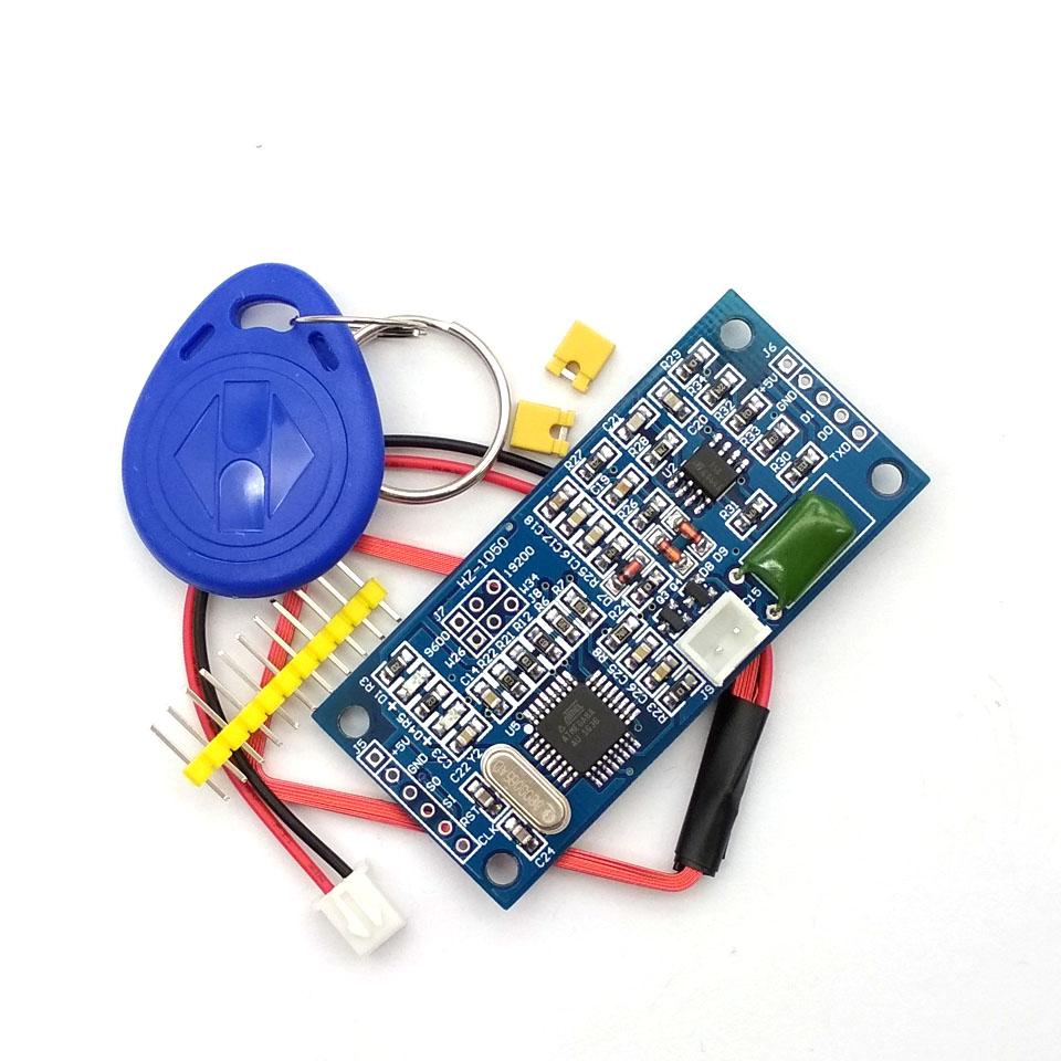 

RFID 125KHz EM4100 Wireless Card Reader Module ATMEGA8 TTL/Wiegand 26/34 HZ-1050 синій