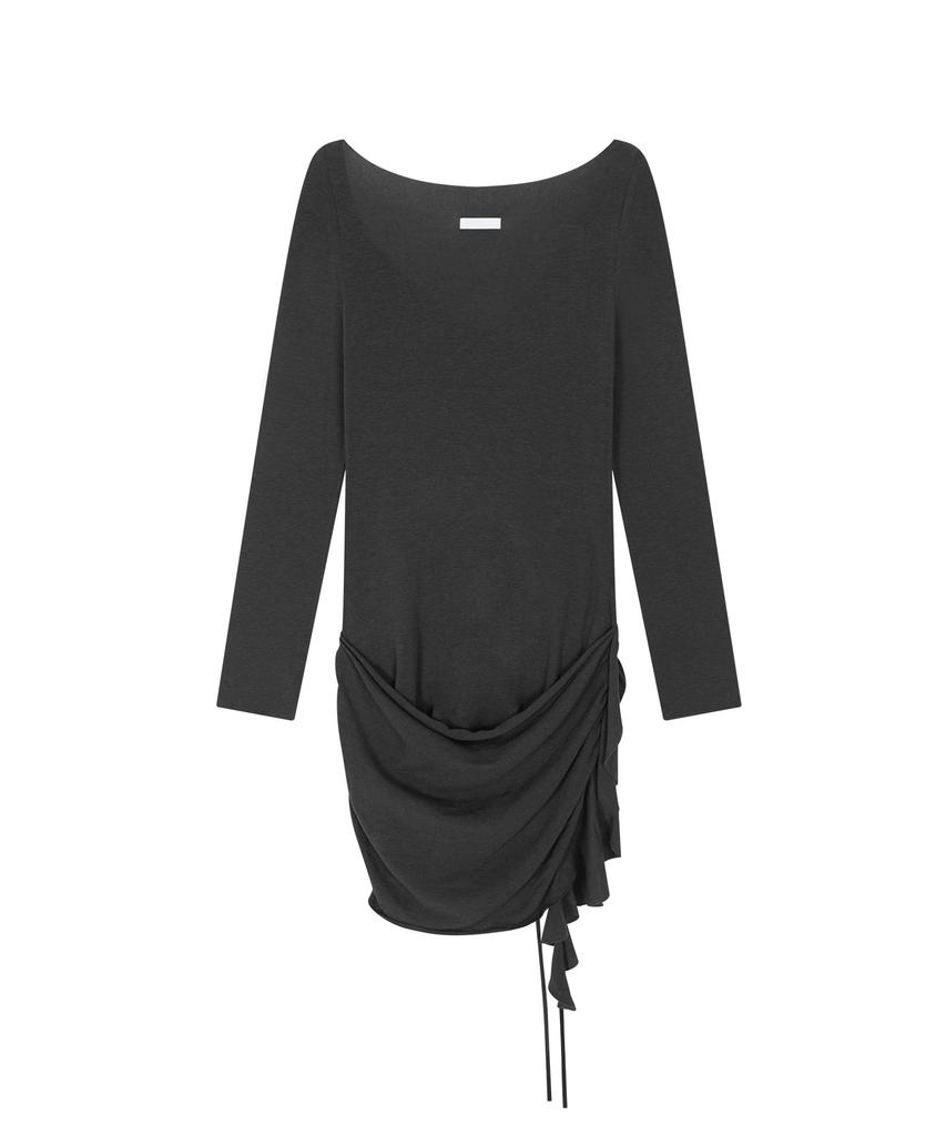 Beliar Vera Corset Dress Dark Gray