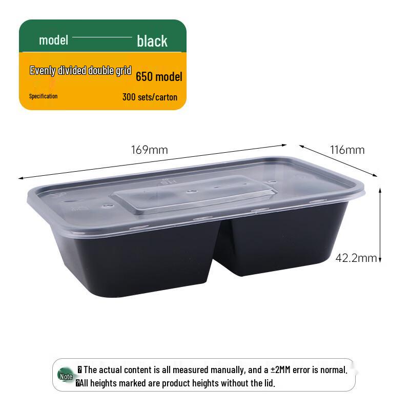 Yuanzhenghe Disposable Lidded Meal Prep Boxes