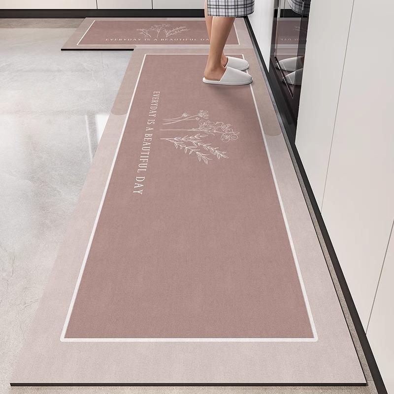 Multi-purpose Sponge Water Absorption Mat: Kitchen, Bathroom Bathroom Anti-skid, Moisture Absorption, Machine Washable Carpet