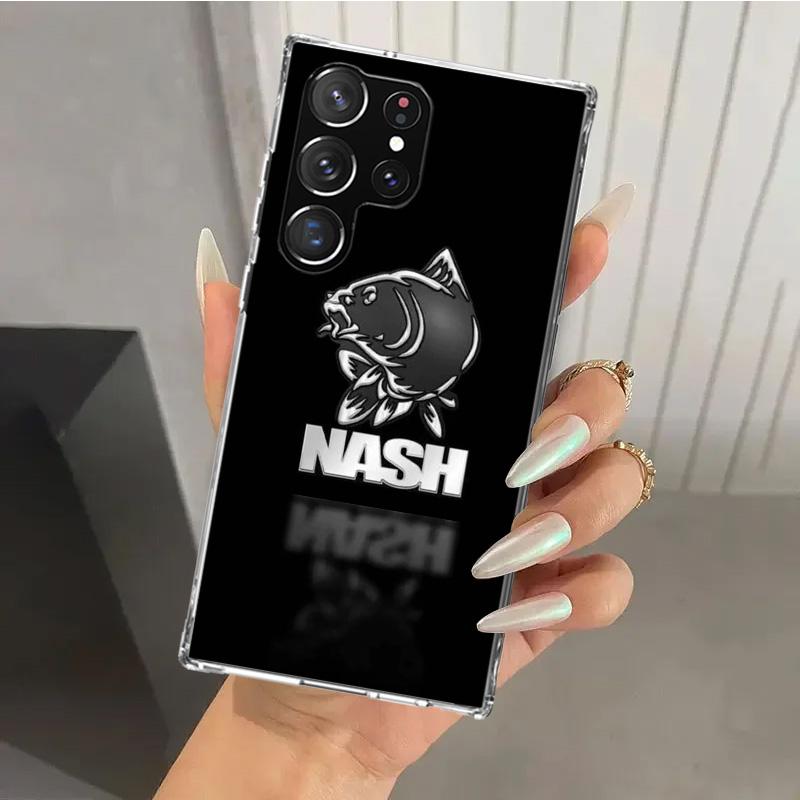 Nash Fishing Art Phone Case for Samsung Galaxy S26 S24 S23 Ultra S25 Edge S22 S21 Plus S20 FE + Soft Print Shell Funda Galaxy S2