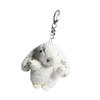 Cuteness Rabbit Plush Keychain Soft Figure Keyring Backpack Ornament Keychain Accessory PP Cotton Texture for Daily