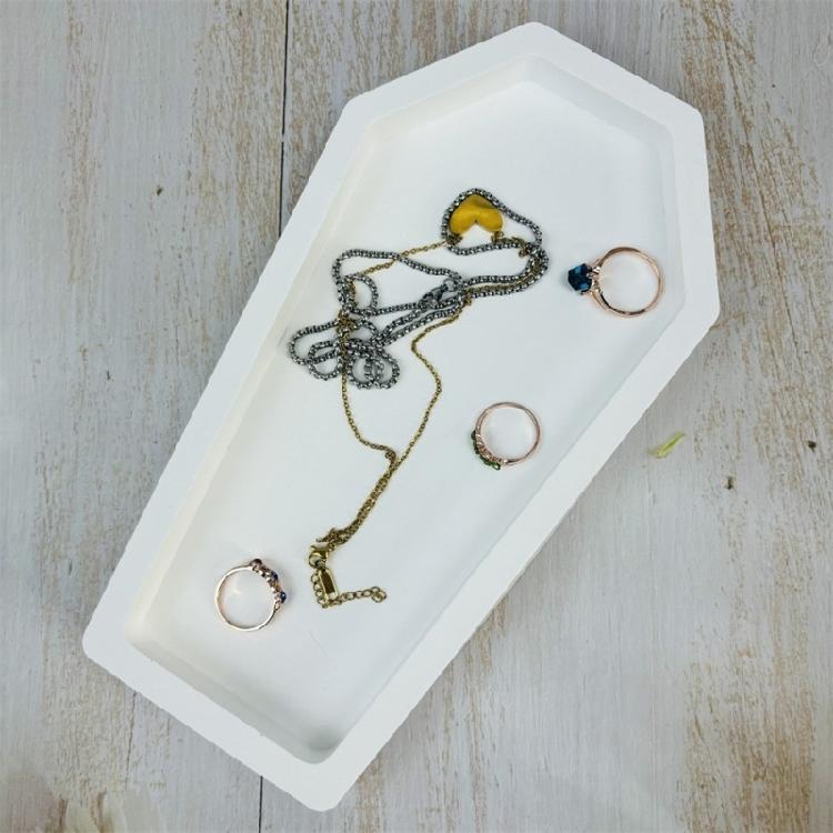 Silicone Mold with Lid Coffin Storage Box Crystal Epoxy Resin Mold Trinket Box