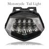 Karun Motorcycle LED Tail Light with Built-in Turn Signal, Black Lens, Compatible with Kawasaki forNinja250R 08-12 Years