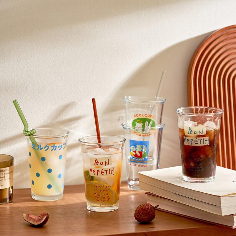 Aesthetic Heat-Resistant Glass Beverage Cup