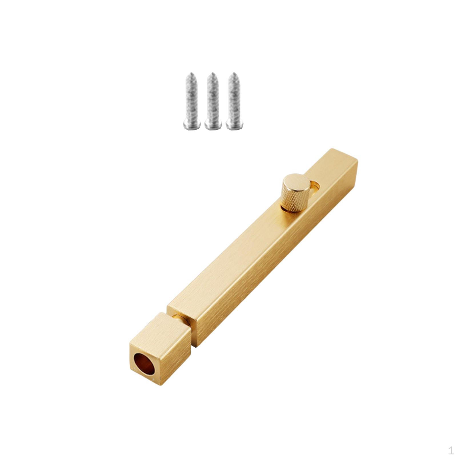 Aluminum Alloy Door Latch Sliding Lock Barrel Bolt 120mm Aureate