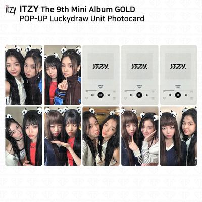 9th Mini Album GOLD POP-UP Event Lucky Draw Unit Photocard Yeji Ryujin KPOP