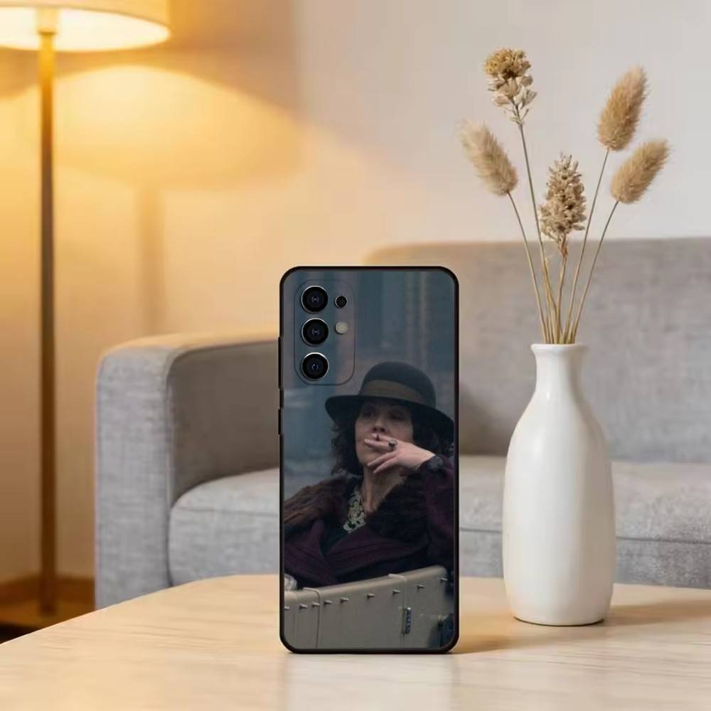 P-B-Polly Gray Phone Case For Samsung S25,S24,S21,S22,S23,S30,Ultra,S20,Plus,Fe,Soft Silicone Black Cover