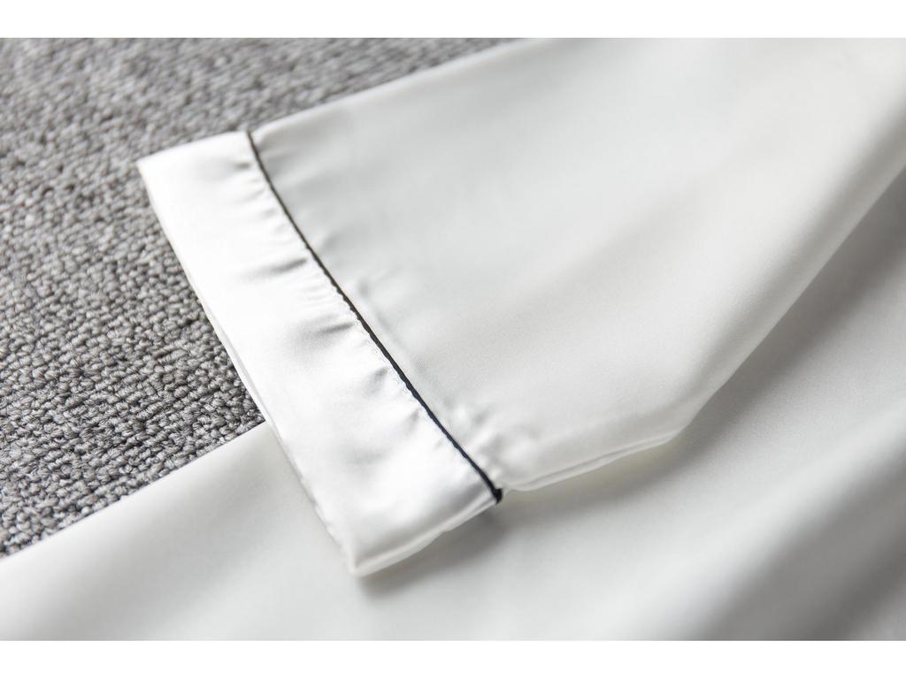 Spring/Summer 7-Sleeve Ice Silk Pajamas Shirt & Nightdress - Douyin Influencer Edition