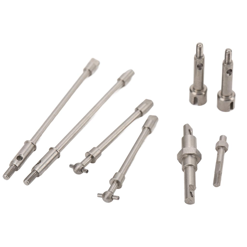 Stainless Steel Front Rear Drive Shaft Transmission Shaft Kit for Axial SCX24 1/24 RC Car