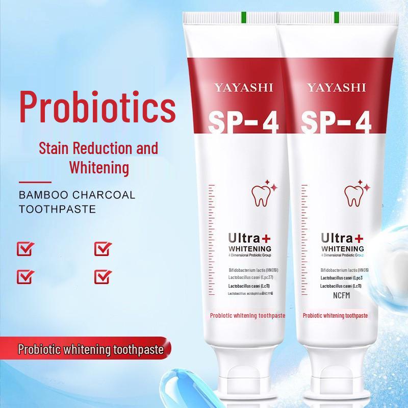 SP-4 Oral Shark Whitening Toothpaste - Fresh Breath, Stain Removal, Long-lasting Fragrance