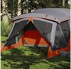 VidaXL 4-person Grey-orange Waterproof Camping Tent with Vestibule