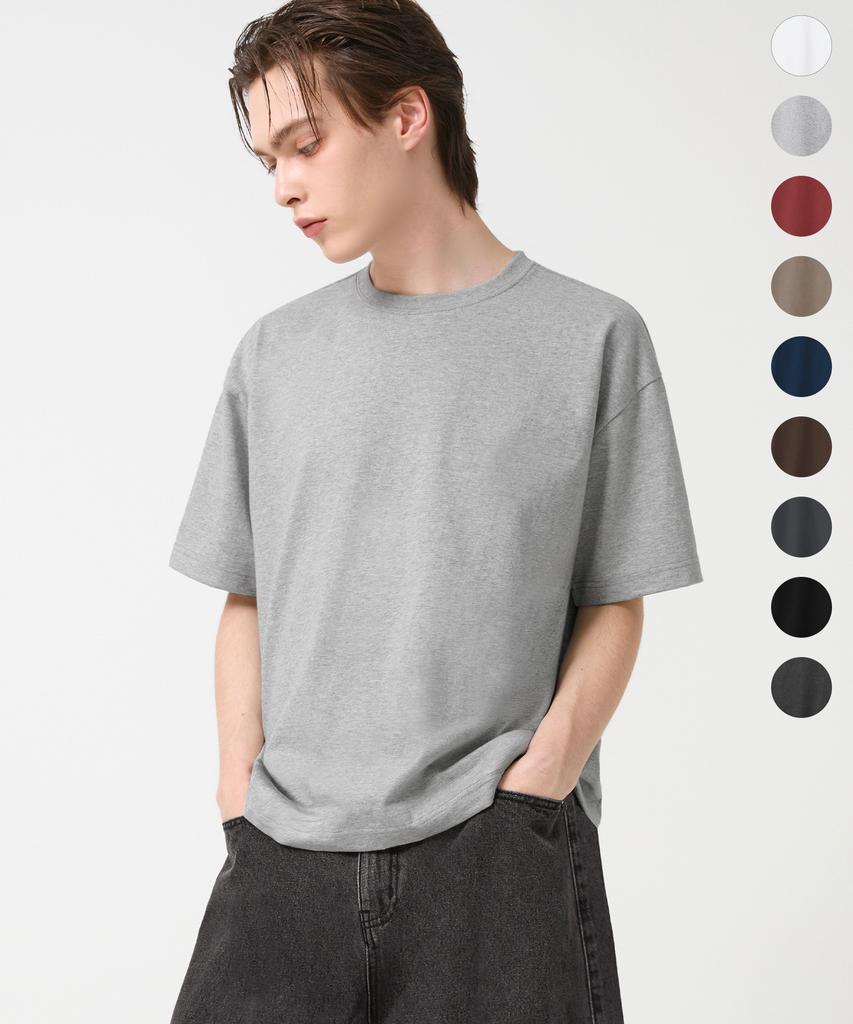 TRILLION [Special Feature] Essential Cp Double-Layered Cropped Short Sleeve T-Shirt_9 Colors (J Type)