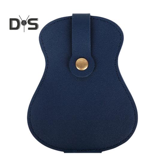 Gitarrenplektrenhalter aus Kunstleder, 18 Steckplätze, Plektren-Aufbewahrungstasche für Männer und Frauen, Gitarrendesign, Plektren-Organizer-Etui für Spieler, Liebhaber, Lehrer