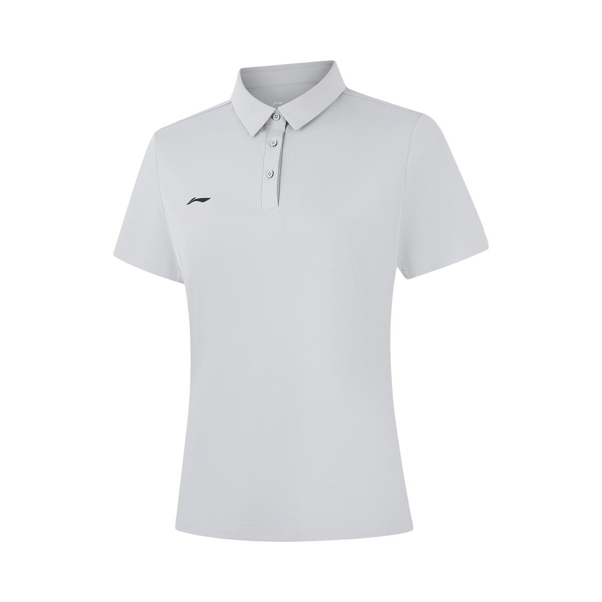 Li-Ning Comfortable Breathable Polo Shirt Women tops Light-Gray APLW242-8 S