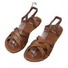 Frühling und Sommer neue Mode Sandalen flachsohlige Mode vielseitig Kreuz Römersandalen flachsohliger Komfort
