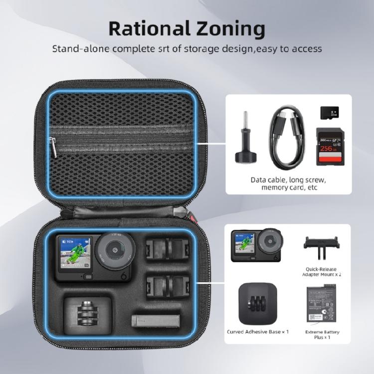 EVA Camera Gear Organizers Portable Protective Case for Action 6 Adventure Photography Essential Accessories