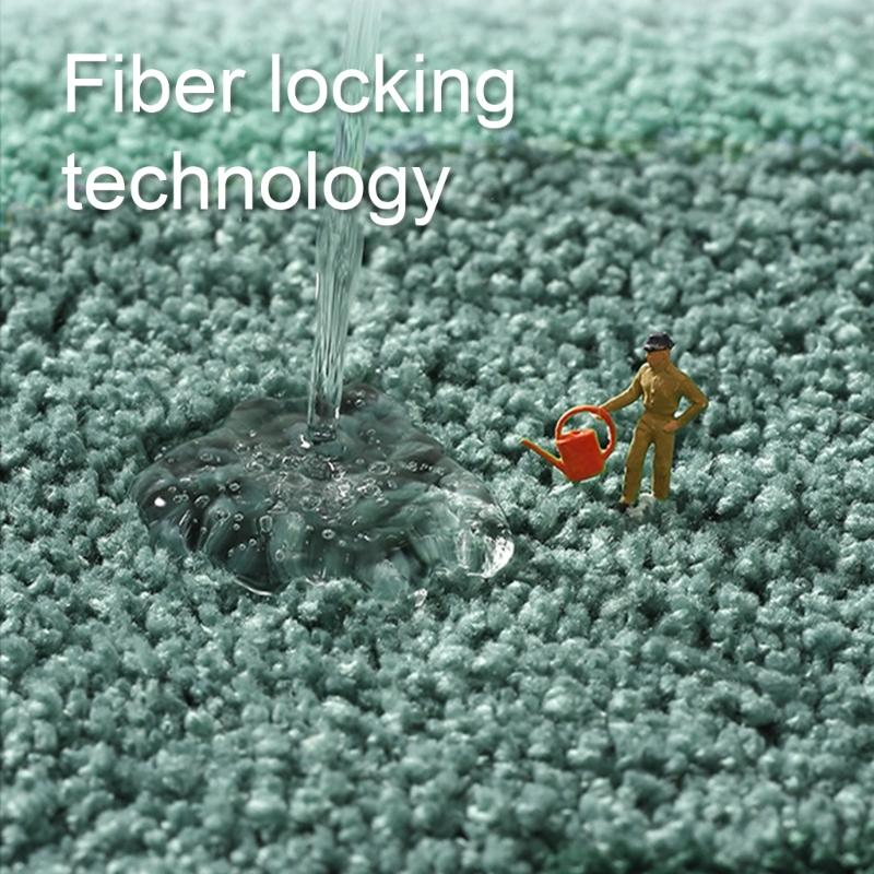 Rutschfeste Badematte Super Saugfähig Dick Plüsch Gestreift Weich Bereichsteppich Teppiche