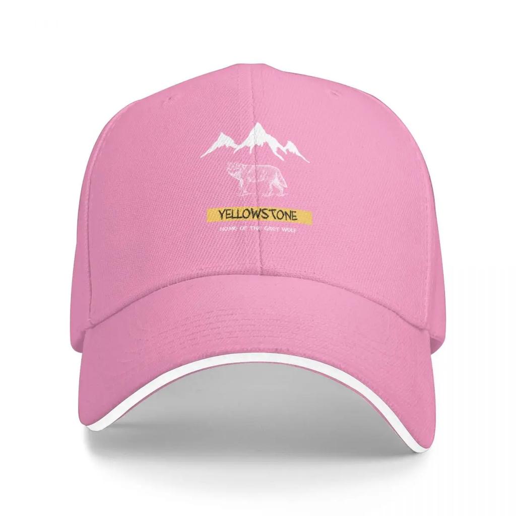 Vintage Yellowstone National Park Baseball Cap Luxury Man Hat Sunscreen Visor Men's Baseball Women's