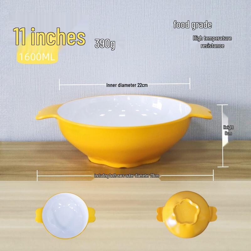 Jingzhouyuan Commercial Melamine Double-Handle Bowls