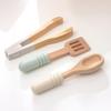 Wooden Play Kitchen Cookware Set: Frying Pan & Rice Cooking Toys for Kids