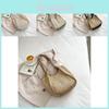 Trendy Woven Large Capacity Shoulder Bag Stylish Minimalist Tote For Autumn Fashion