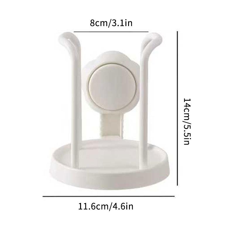 

Household Disposable Paper Cup Holder Suction Cup Wall Mount Desktop Paper Cup Storage Rack Suitable For Living Room Dining Room cm белый