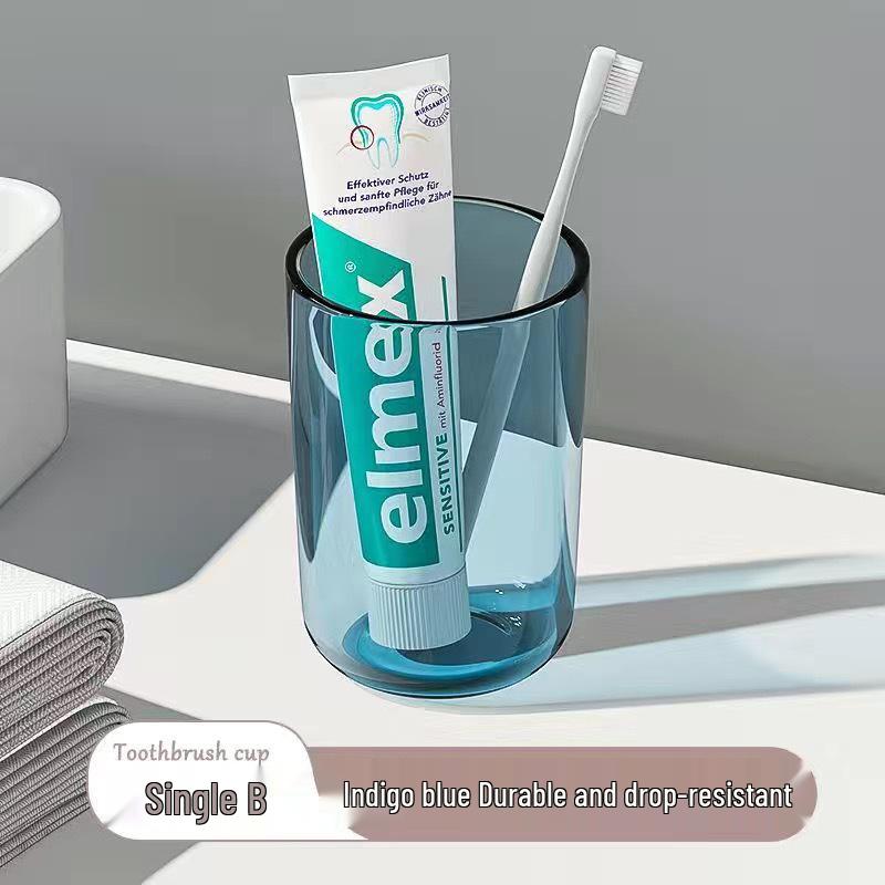 

High-End Transparent Mouthwash & Toothbrush Cup Set for Family and Kids 201-300ml
