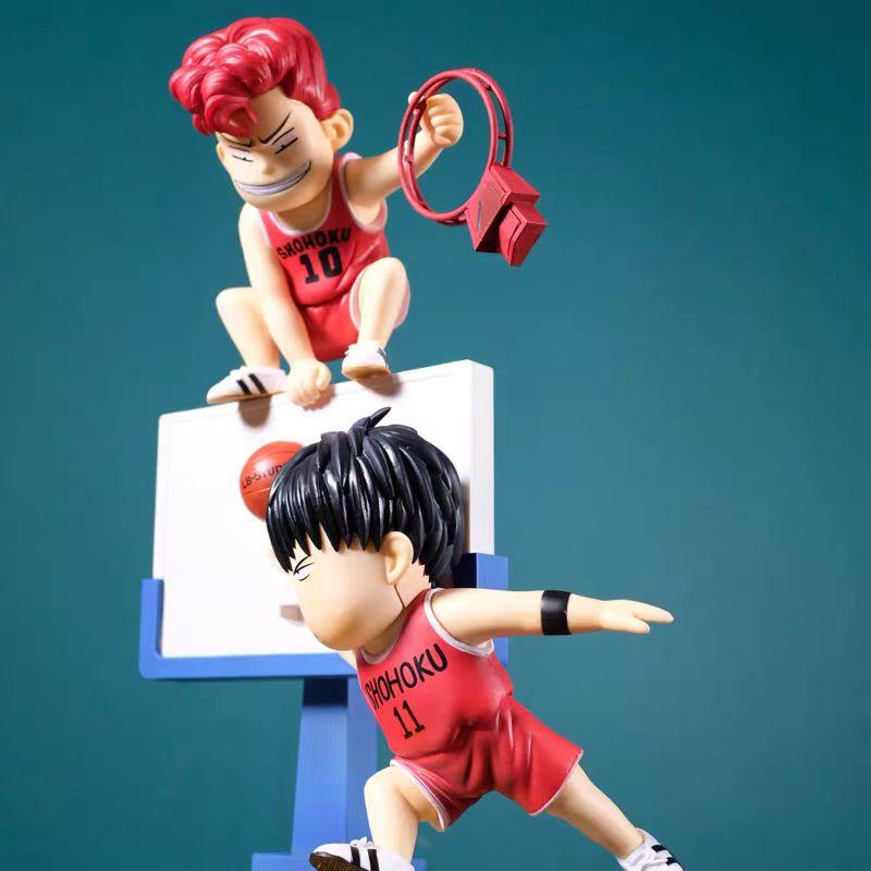 Slam Dunk GK Sakuragi Hanamichi Kaede Rukawa Anime Figure Dunk Action Figure Scene Doll Car Decoration Toys