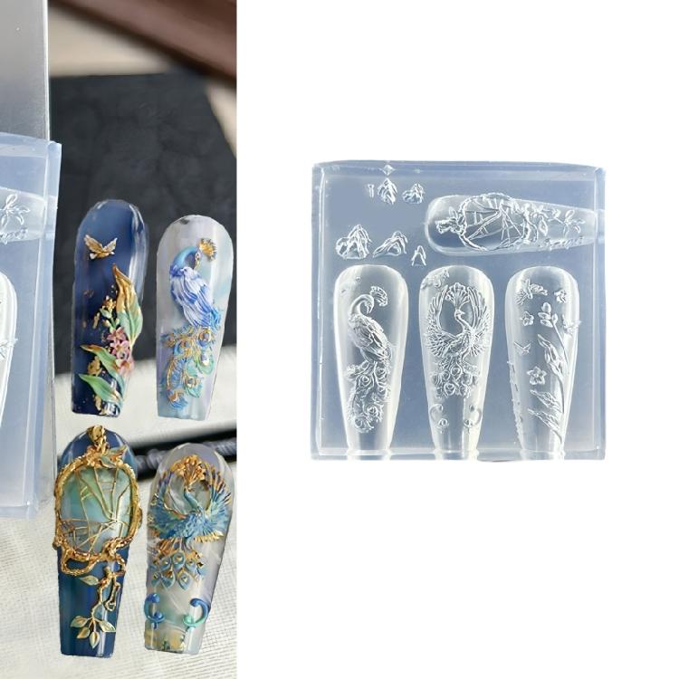 Artistics Embossed Silicone Mould For Nail Craft Projects Jewelry Making And Surfaces Embellishments