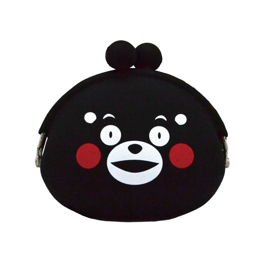 

Yamaji Kumamon Silicone H9 x W10 x 11623 Purse, Approx. D4cm, чорний