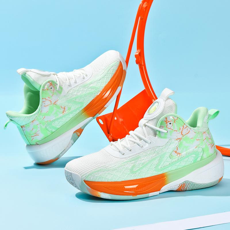 Flying woven basketball shoes men's sports and leisure shoes autumn and winter new lightweight and breathable outdoor running shoes