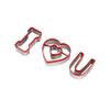 Set(3pcs) Creative Stainless Steel Gingerbread Man Christmas Biscuit Mold Fruit Cutting Mold Kitchen Baking Tool