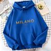 Lässige Trendige Milano Italia Buchstaben Druck Kapuzenpullover Lässige Kapuzenpullover Sweatshirts Herren Damen Oberteile Pullover Kapuzenpullover Sweatshirt