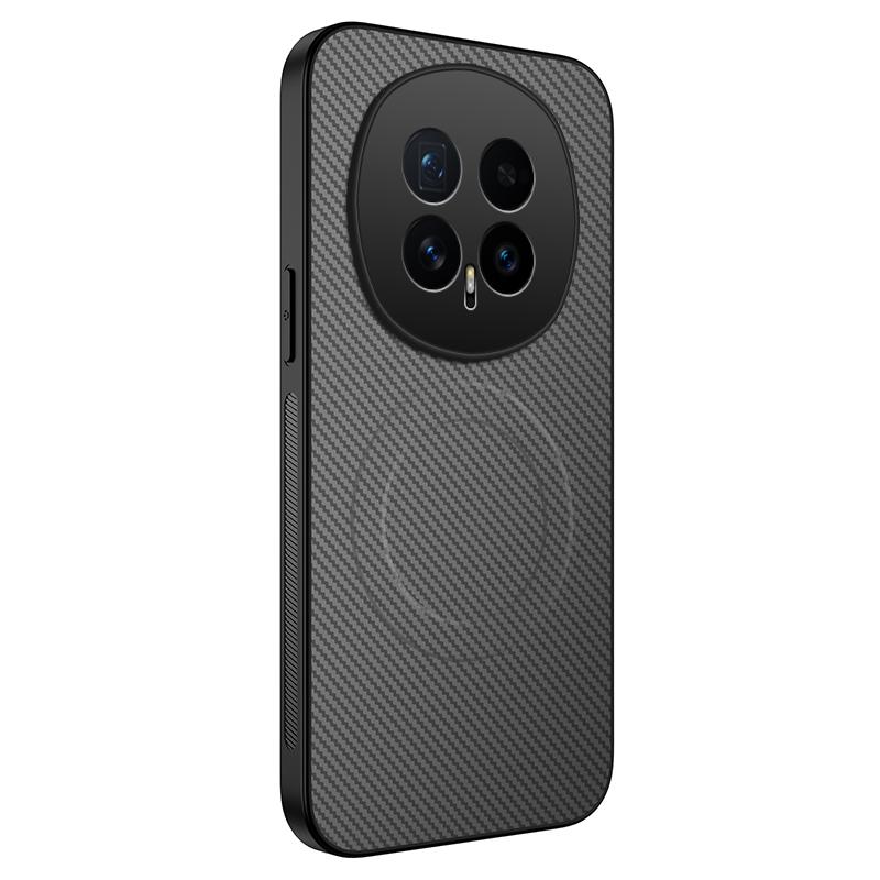 

For Honor Magic8 5G Magnetic Case WANLONFENG TQ Series Carbon Fiber Texture PC TPU Phone Cover