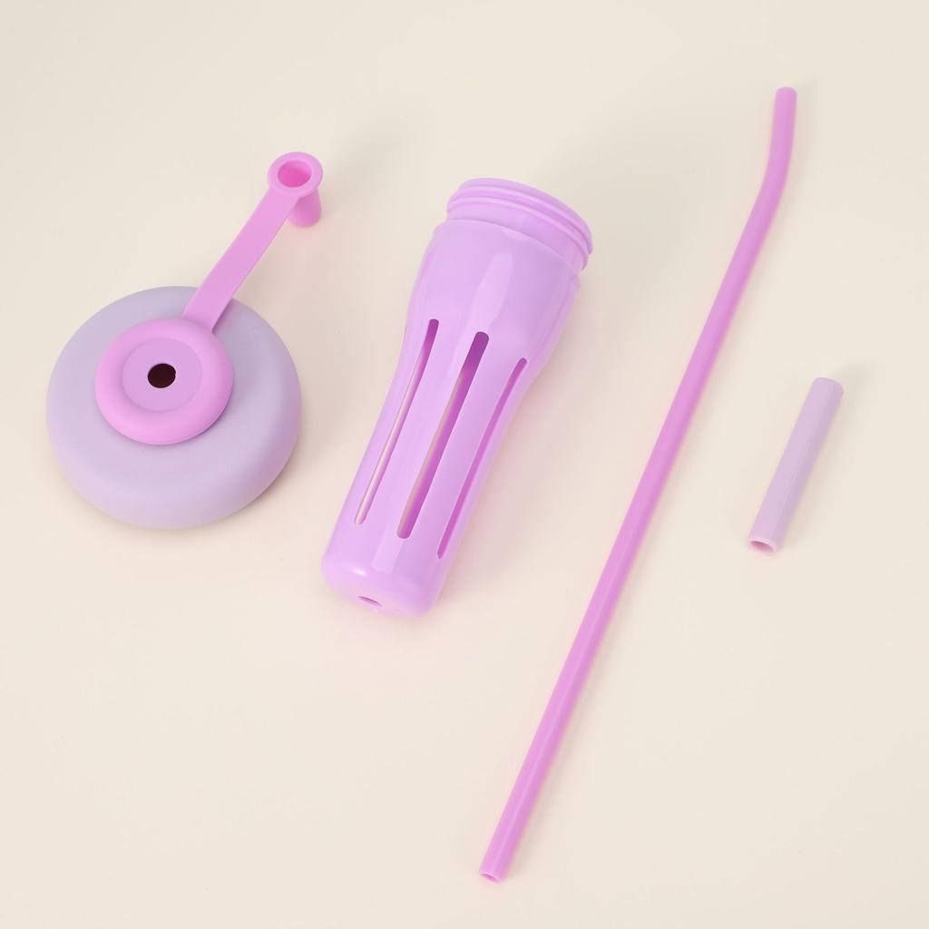Water bottle Bingba cup large capacity high value girls straw water cup high temperature tea separation plastic cup Bingba straw cup