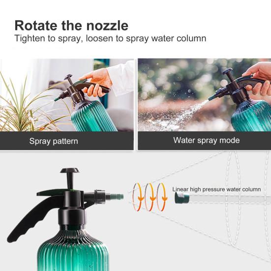 2L Watering Can with Scales Multipurpose PP Pressure Type Mister Spray Bottle Garden Supplies