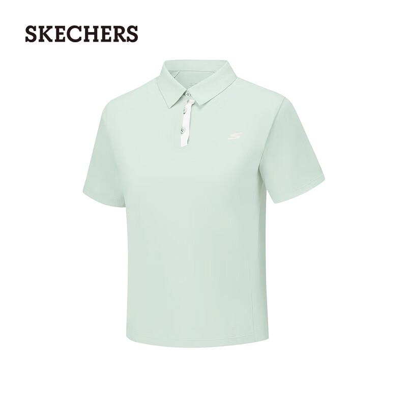 Skechers Women's Comfortable Knit Short-Sleeve Polo Shirt P226W009