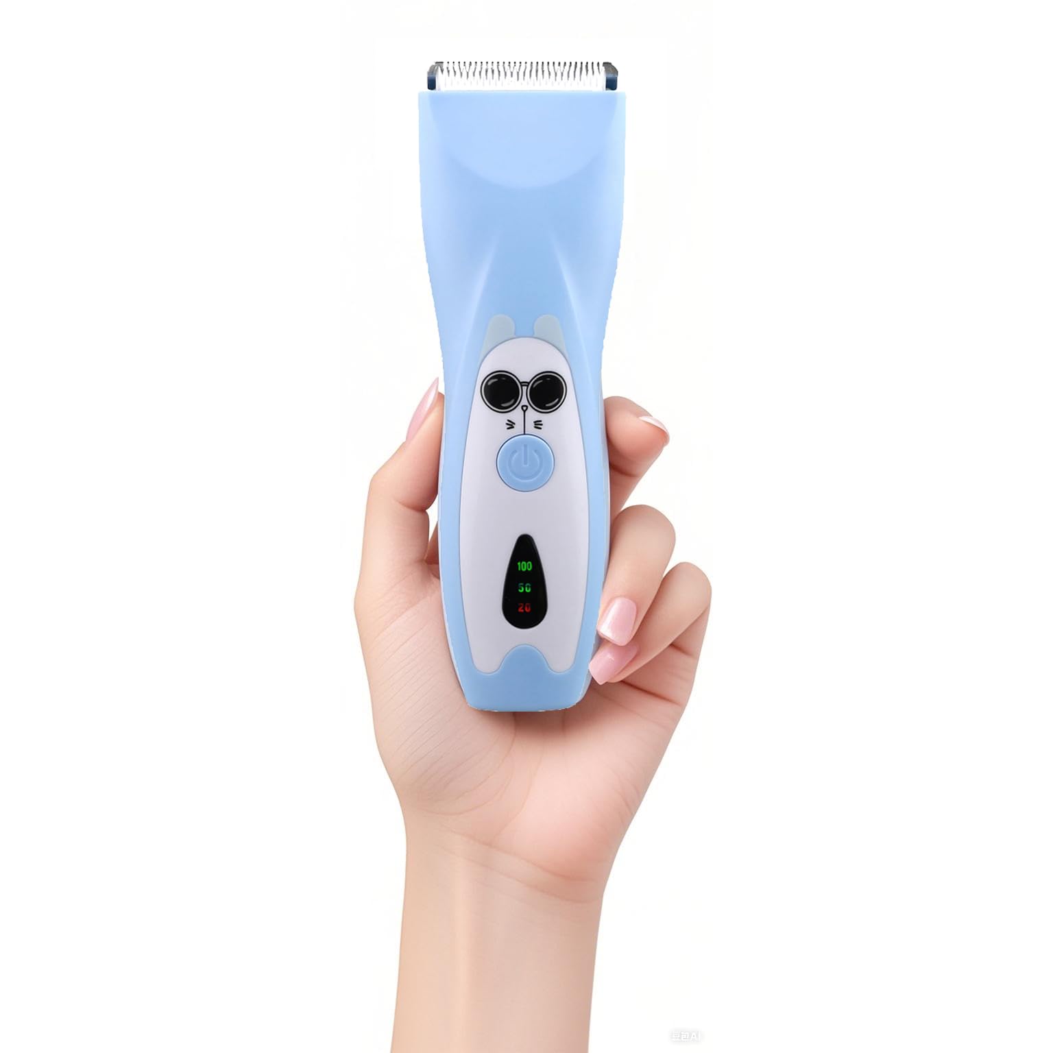 

AMOBEBE Машинка для стрижки волос для LED Японская инструкция по эксплуатации Включает адаптер с сертификатом PSE Дети, Стрижка, Водонепроницаемая, Перезаряжаемая, ЖК-дисплей, синий