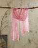 Japanese Linen Monochrome Natural Texture Pleated Scarf, Retro Linen Literary Scarf, Thin Men'S Autumn And Winter