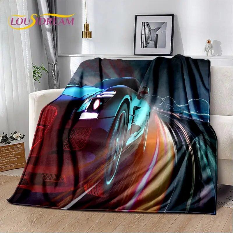 Sports Car Concept Car Soft Plush Blanket,Flannel Blanket Throw Blanket for Living Room Bedroom Bed Sofa Picnic Cover Bettdecke
