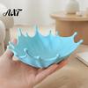 Boho Home Decor 3D Printed Jewelry Tray for Rings Earrings Bracelets, Ocean Splash Small Trinket Holder Dish, Decorative Desktop Organizer Vanity