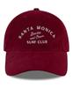 Bichiseuaenkeulim Santa Monica Cotton Ball Cap-Red Wine