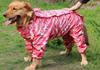 Large Dog Raincoat Reflective Waterproof Dog Clothes Outdoor Rain Coat Jacket Camo Big Dog Rain Raincape Pet Poncho