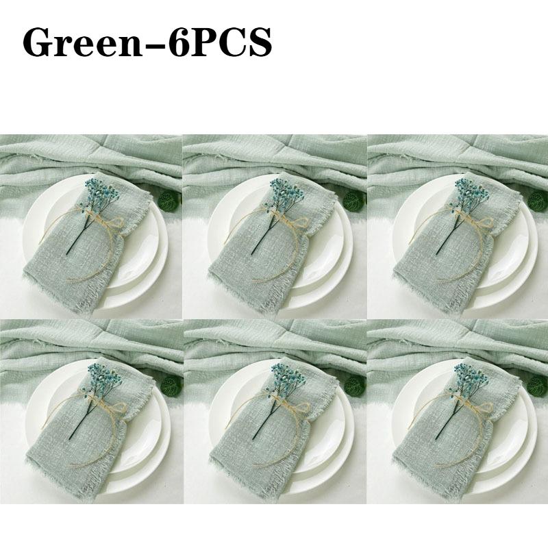 1-24PCS Washable and Reusable Gauze Napkin Ties Elegant and Stylish Ideal for Weddings Christmas and Home Decor