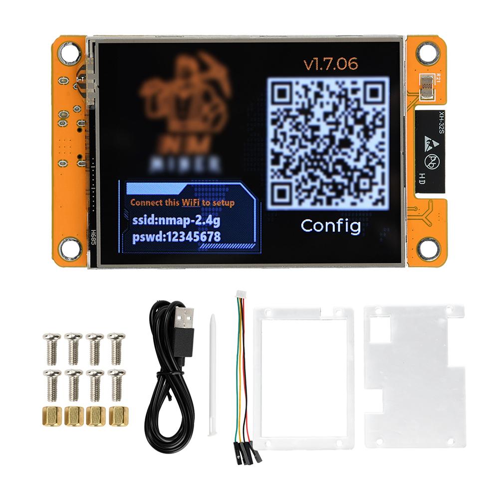 

Плата розробки ESP32 1,54-дюймовий/2,8-дюймовий сенсорний екран WiFi Bluetooth Модуль майнера 1060 кГц Настільний годинник Подарунок
