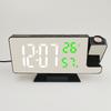 Korean Temperature and Humidity LED Multifunctional Digital Clock Student Creative Mirror Electronic Projection Alarm Clock
