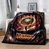 German Football Crest Artwork Personalized Text Blanket Gift Personalized Blanket Comfortable Suitable for Livingroom Sofa Living Room Home Decor
